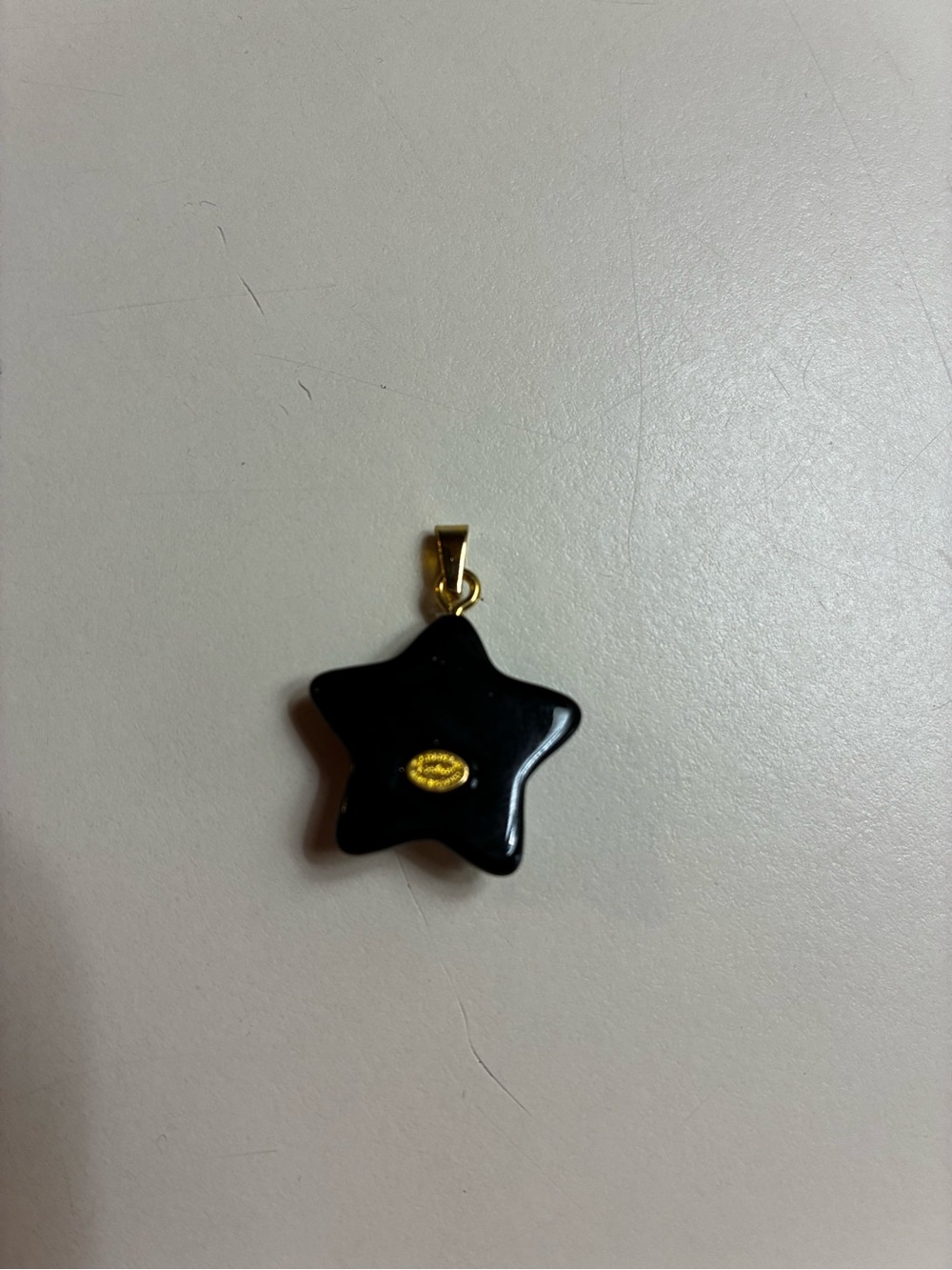 CHANEL stamped Black & White Star CC Logo Pendant Charm zipper pull - Picture 3 of 4